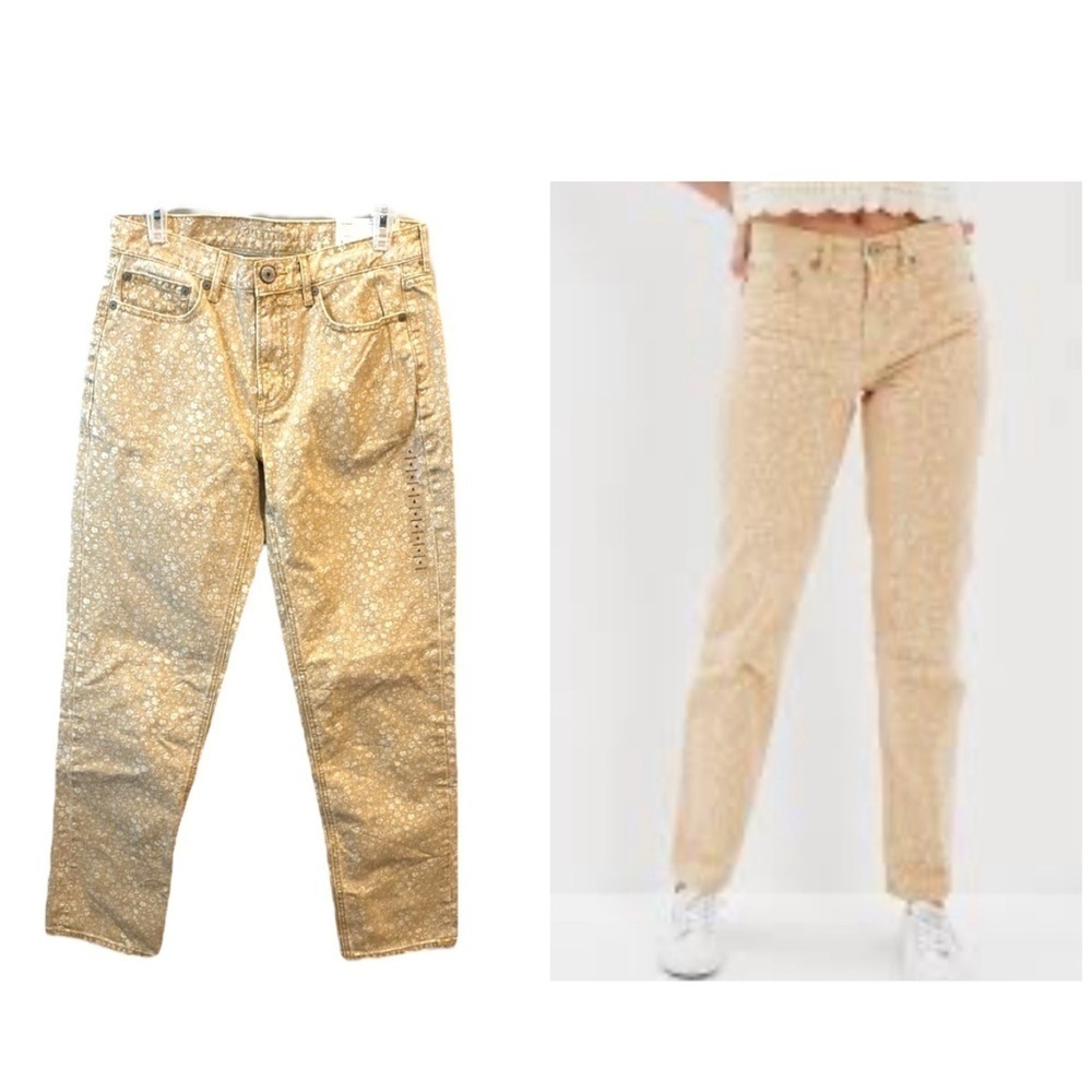 Moving Sale New American Eagle 90’s Straight Denim Jeans Size 4 Butter Yellow